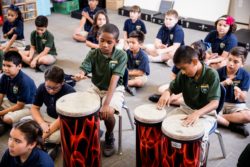 kids playing drums